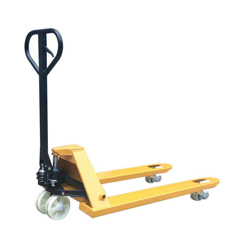 2噸窄道手動(dòng)搬運(yùn)車零售_安徽手動(dòng)叉車源頭廠家_新牛盾