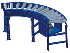  滾筒輸送機(jī)   鏈條驅(qū)動(dòng), 圓弧型