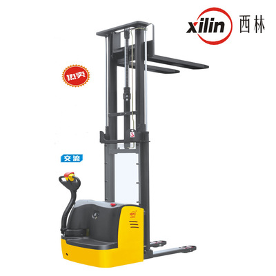 捷成：如意 電動堆高車電動叉車步行式堆垛車 供應(yīng)貨架倉儲大型廠房