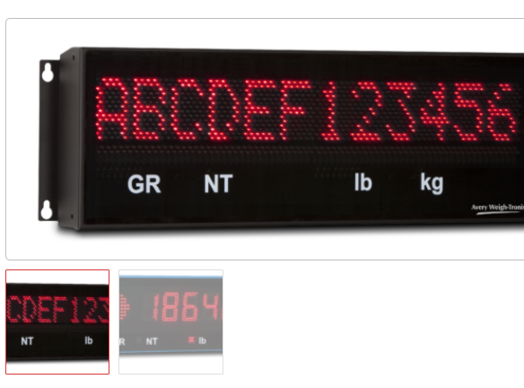 Avery Weigh-Tronix  稱重的 LED 遠(yuǎn)程顯示器