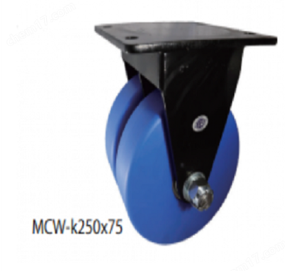 YODONO世殿 超重型雙輪滑輪MCW-k250x75