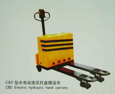 泰興晶鑫CBD型辦電動(dòng)液壓托盤(pán)搬運(yùn)車 CBD半電動(dòng)