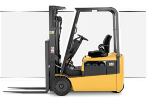 美國(guó)三菱卡特彼勒叉車(CAT)4000磅三輪電動(dòng)平衡重叉車 ET4000
