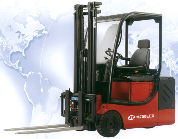 浙江佳力M700EEX系列1.6噸三輪電動(dòng)平衡重叉車(chē) M716
