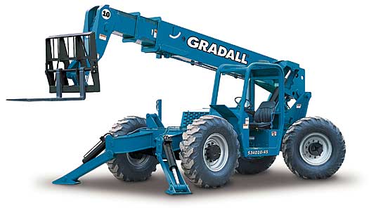 美國格瑞道(GRADALL)10,000 磅伸縮臂叉車 534D10-45