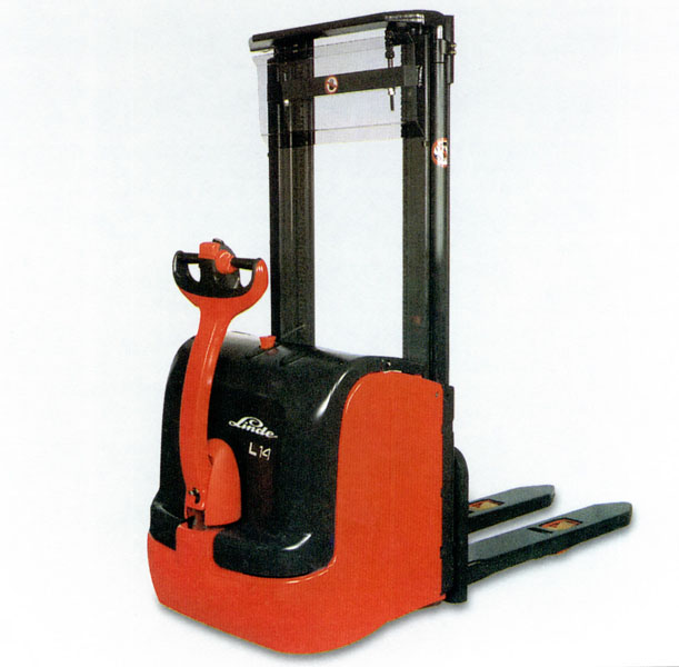 林德叉車(LINDE)1.4噸步行式全電動(dòng)托盤(pán)堆垛叉車 L14
