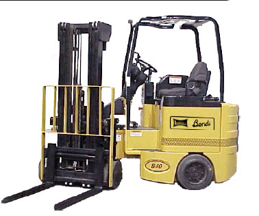 美國(guó)藍(lán)道(LANDOLL)3500磅三向堆垛叉車 B35/48E-180D
