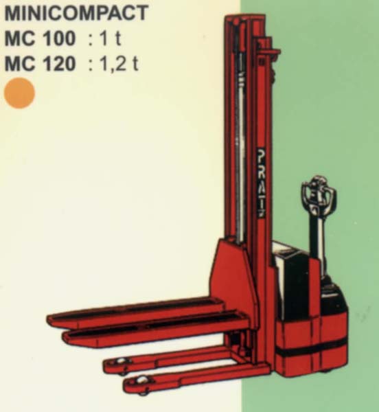 法國派特叉車(PRAT)1/1.2噸步行式全自動電動堆高機 MC100/MC120