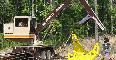 美國巴殼叉車(Barko)395ML系列木材抓舉專用搬運叉車 395ML