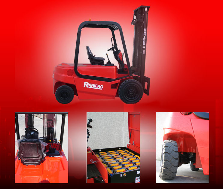 意大利(RANIERO)電動平衡重叉車4000/6000 Kg 4 WHEELED ELECTRONIC MODELS