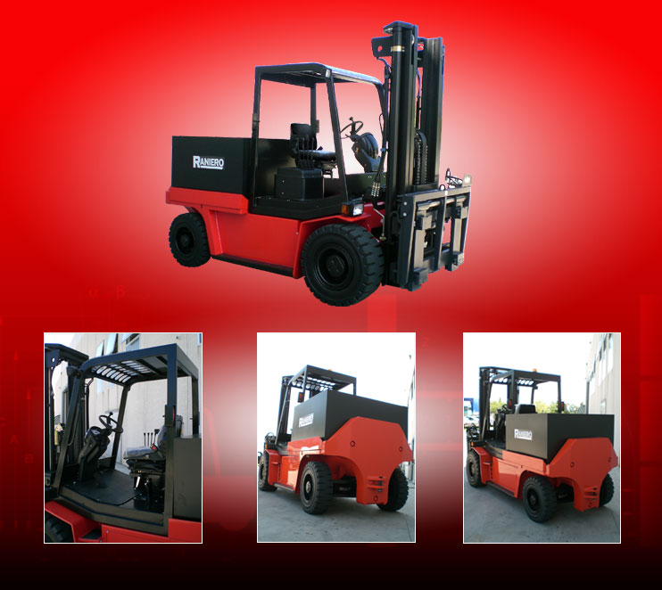 意大利(RANIERO)電動平衡重叉車70000/1500 Kg 4 WHEELED ELECTRONIC MODELS