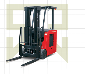 美國Tusk 6,000 lbs三輪電動(dòng)平衡重叉車 4,000-6,000 lbs