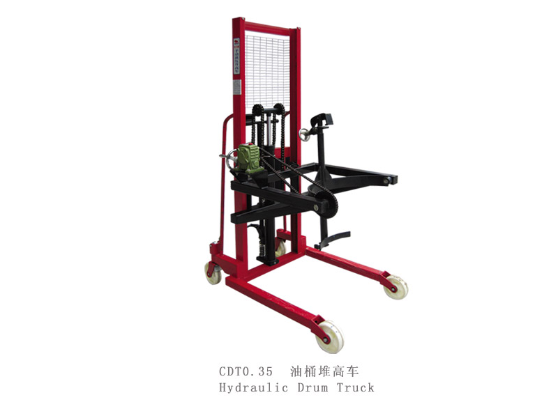 手動可傾式油桶堆高車 CDTO