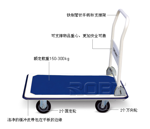 重型可折疊式鐵制平板推車 BT00351-00352