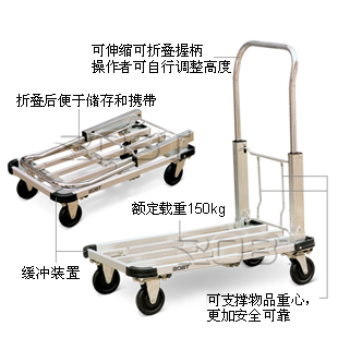 輕型鋁制四輪小推車 BT00408-00409