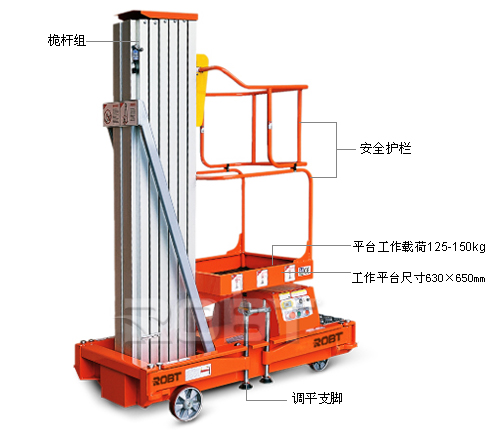 移動式鋁合金高空作業(yè)平臺 BT01057-01059