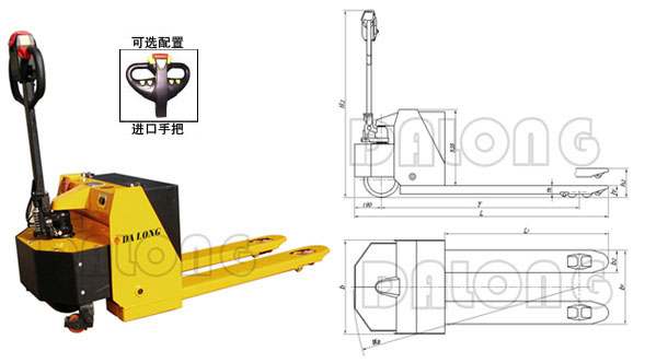 無錫大隆CBDA 半電動(dòng)托盤搬運(yùn)車