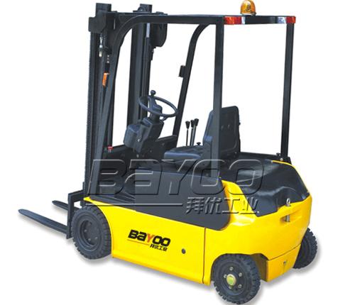 專業(yè)提供BAYOO品牌四支點全電動叉車、電瓶叉車、高位揀選叉車