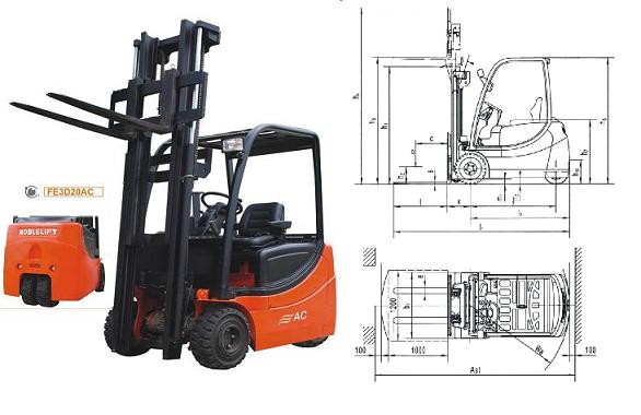諾力電瓶叉車 FE3D20AC