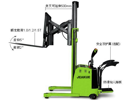 貨叉前移式全電動(dòng)堆高車 JK8362