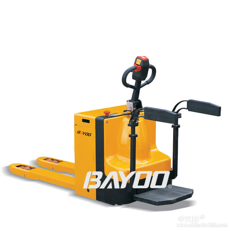 BAYOO/拜優(yōu)踏板式全電動(dòng)托盤(pán)搬運(yùn)叉車,全電動(dòng)搬運(yùn)車 BHY10078
